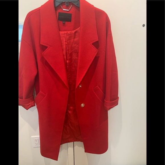 Kendal+Kylie oversized red coat - Picture 2 of 10